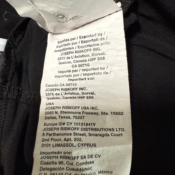 Joseph Ribkoff Women's Black Bubble Hemline With Pockets Pants Size 12 - Picture 11 of 14